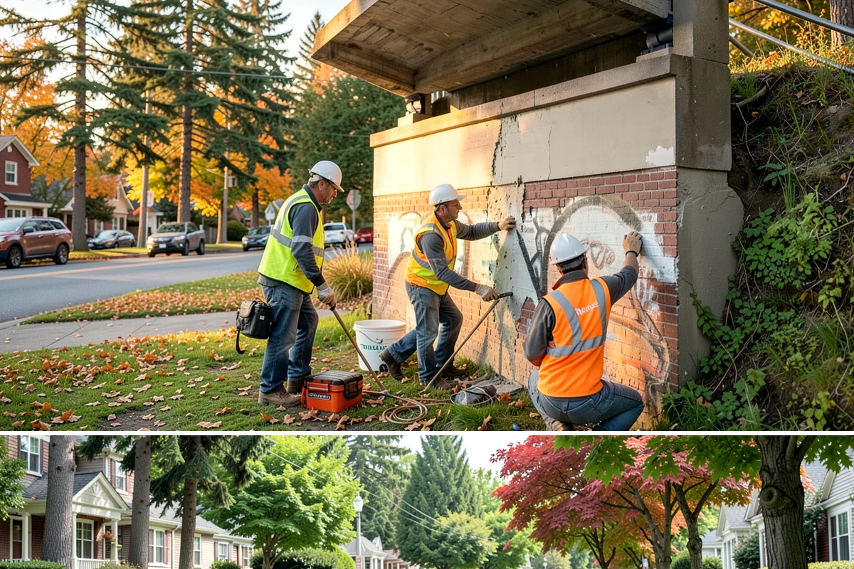Knotweed Treatment in Beaux Arts Village, King County, WA - Knotweed responds best to treatment in late summer and early fall as it draws resources down into the rhizomes ahead of dormancy.