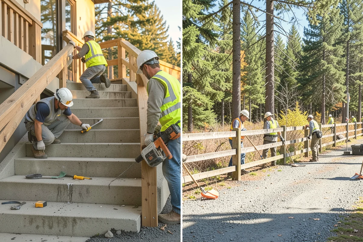 Knotweed Treatment in Brier, Snohomish County, WA - Map and measure the knotweed stand and confirm water-buffer requirements