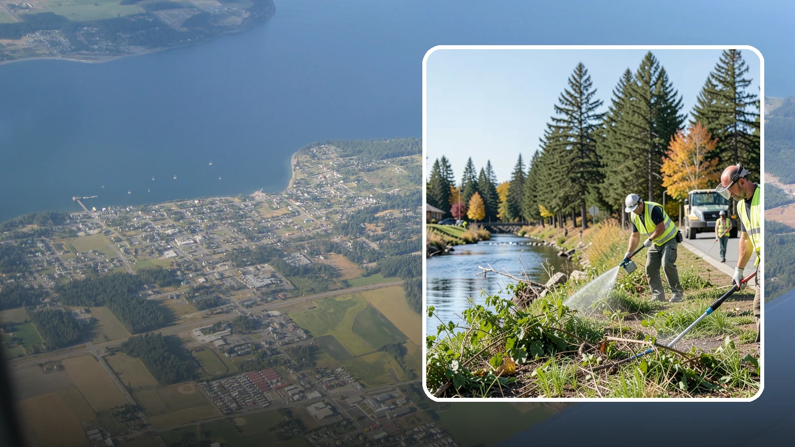 Knotweed Treatment in Coupeville, Island County, WA - Multi-year stem-injection and foliar program to suppress invasive knotweed along waterways and public land.