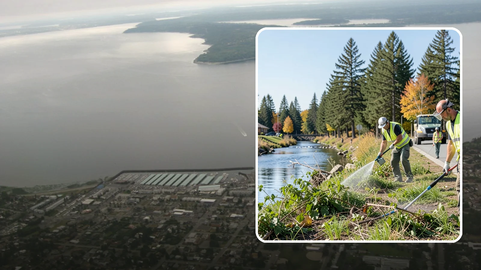 Knotweed Treatment in Des Moines, King County, WA - Multi-year stem-injection and foliar program to suppress invasive knotweed along waterways and public land.