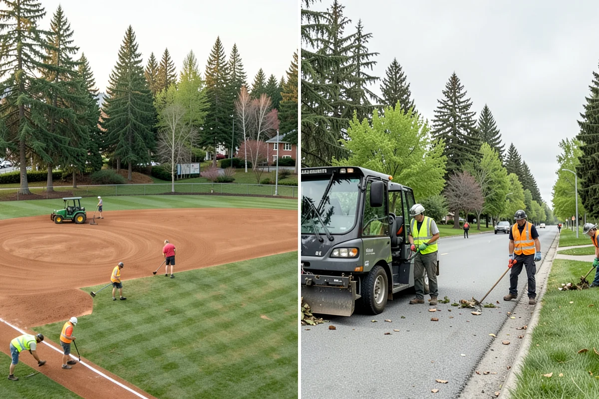 Knotweed Treatment in DuPont, Pierce County, WA - Map and measure the knotweed stand and confirm water-buffer requirements