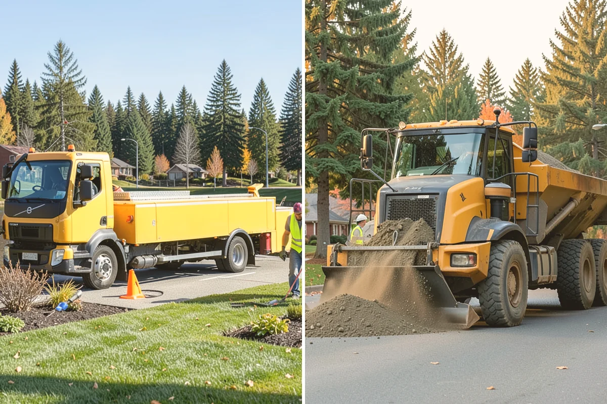 Knotweed Treatment in Eatonville, Pierce County, WA - Map and measure the knotweed stand and confirm water-buffer requirements