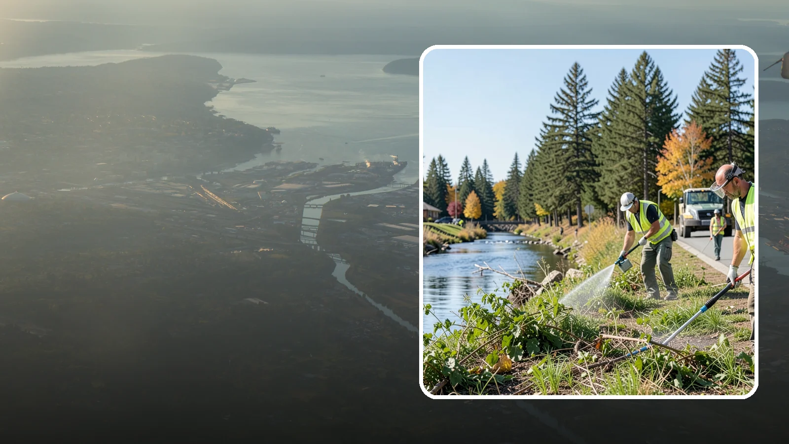 Knotweed Treatment in Fife, Pierce County, WA - Multi-year stem-injection and foliar program to suppress invasive knotweed along waterways and public land.