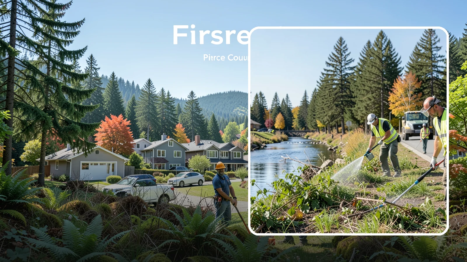 Knotweed Treatment in Fircrest, Pierce County, WA - Multi-year stem-injection and foliar program to suppress invasive knotweed along waterways and public land.