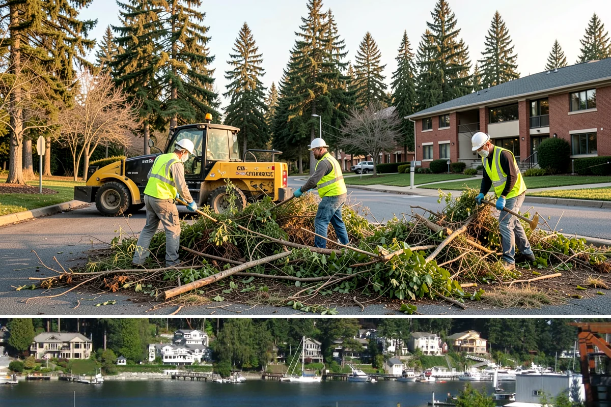 Knotweed Treatment in Gig Harbor, Pierce County, WA - Knotweed responds best to treatment in late summer and early fall as it draws resources down into the rhizomes ahead of dormancy.