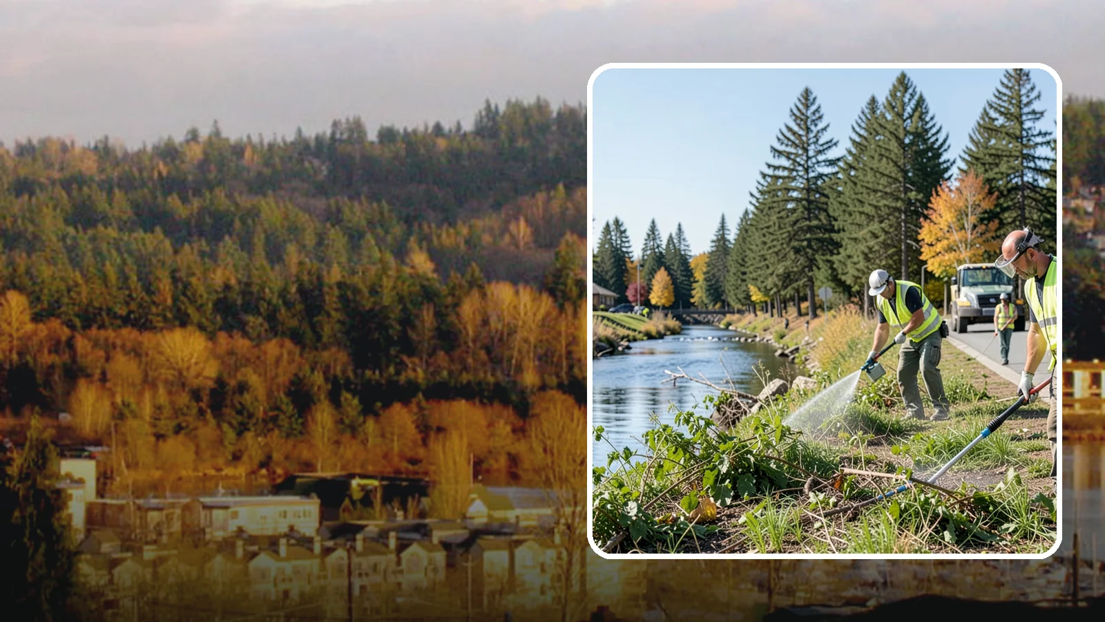 Knotweed Treatment in Kenmore, King County, WA - Multi-year stem-injection and foliar program to suppress invasive knotweed along waterways and public land.