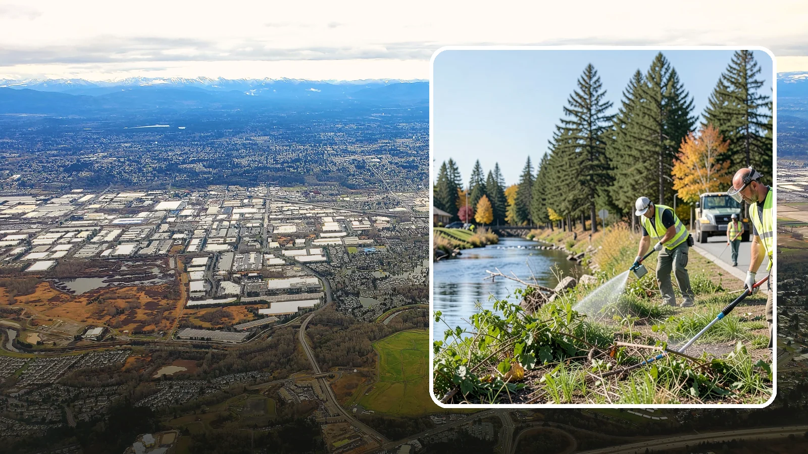 Knotweed Treatment in Kent, King County, WA - Multi-year stem-injection and foliar program to suppress invasive knotweed along waterways and public land.