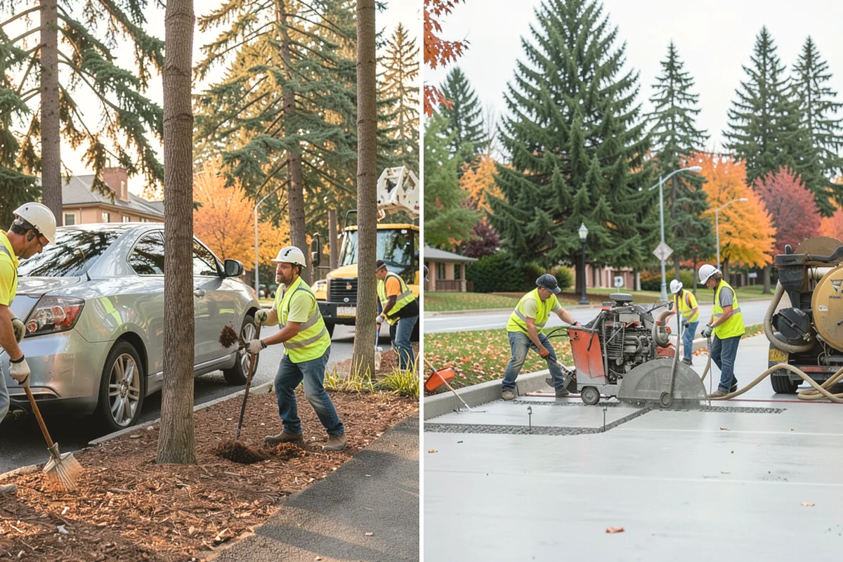 Knotweed Treatment in La Conner, Skagit County, WA - Map and measure the knotweed stand and confirm water-buffer requirements