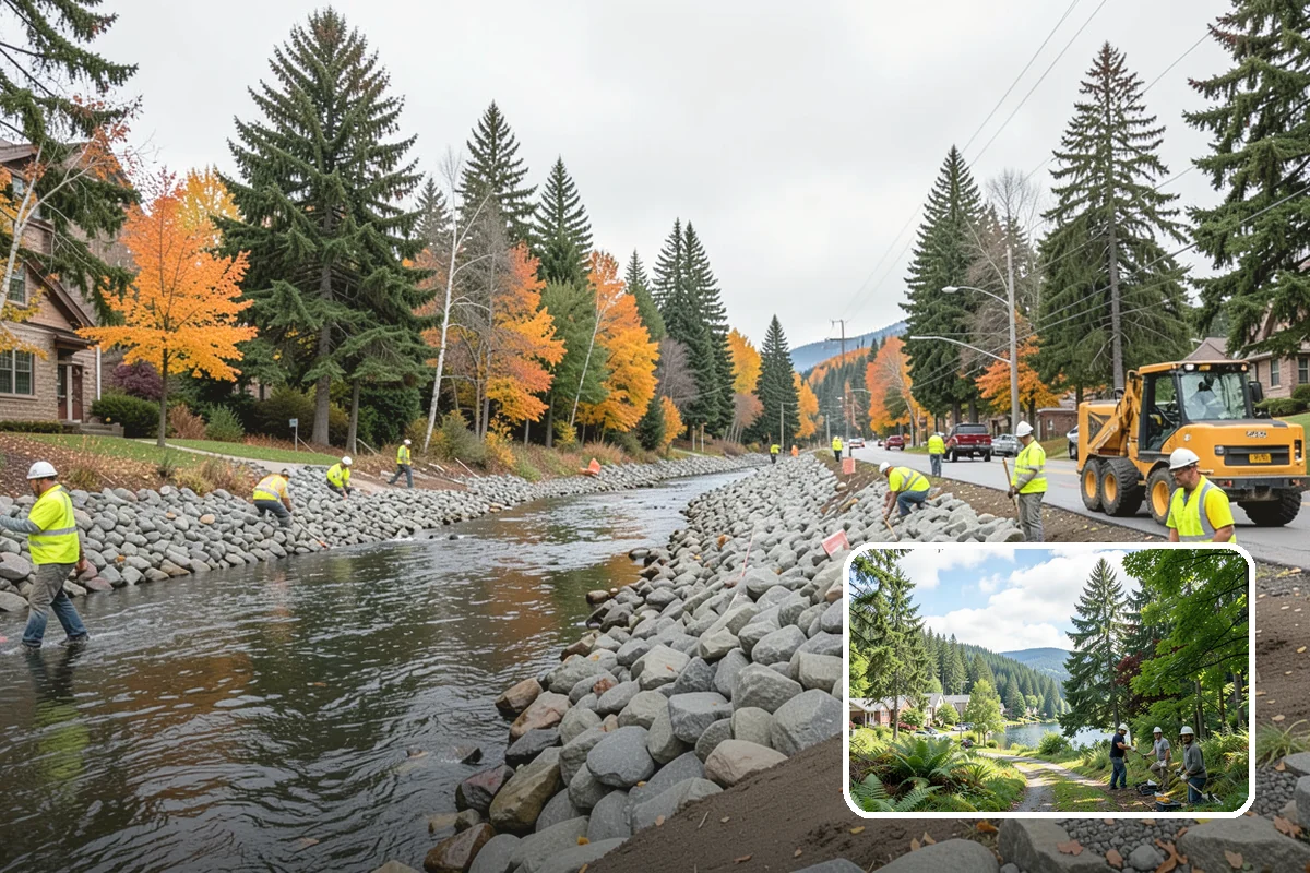 Knotweed Treatment in Lake Forest Park, King County, WA - Attacks the rhizome system that makes knotweed so persistent