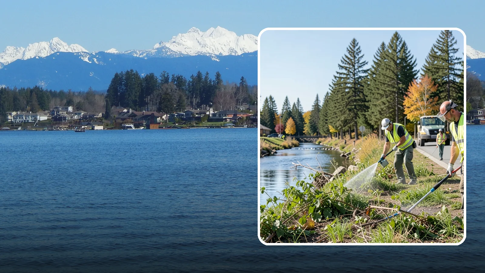 Knotweed Treatment in Lake Stevens, Snohomish County, WA - Multi-year stem-injection and foliar program to suppress invasive knotweed along waterways and public land.
