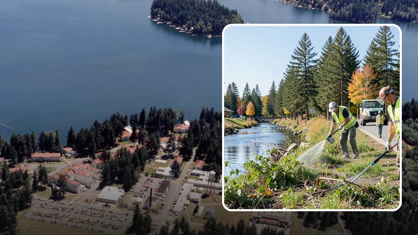 Knotweed Treatment in Lakewood, Pierce County, WA - Multi-year stem-injection and foliar program to suppress invasive knotweed along waterways and public land.