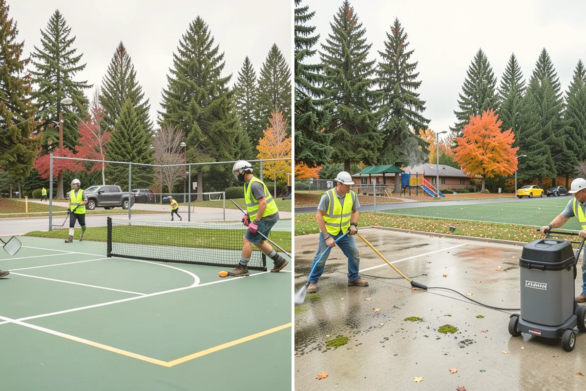 Knotweed Treatment in Lynnwood, Snohomish County, WA - Map and measure the knotweed stand and confirm water-buffer requirements