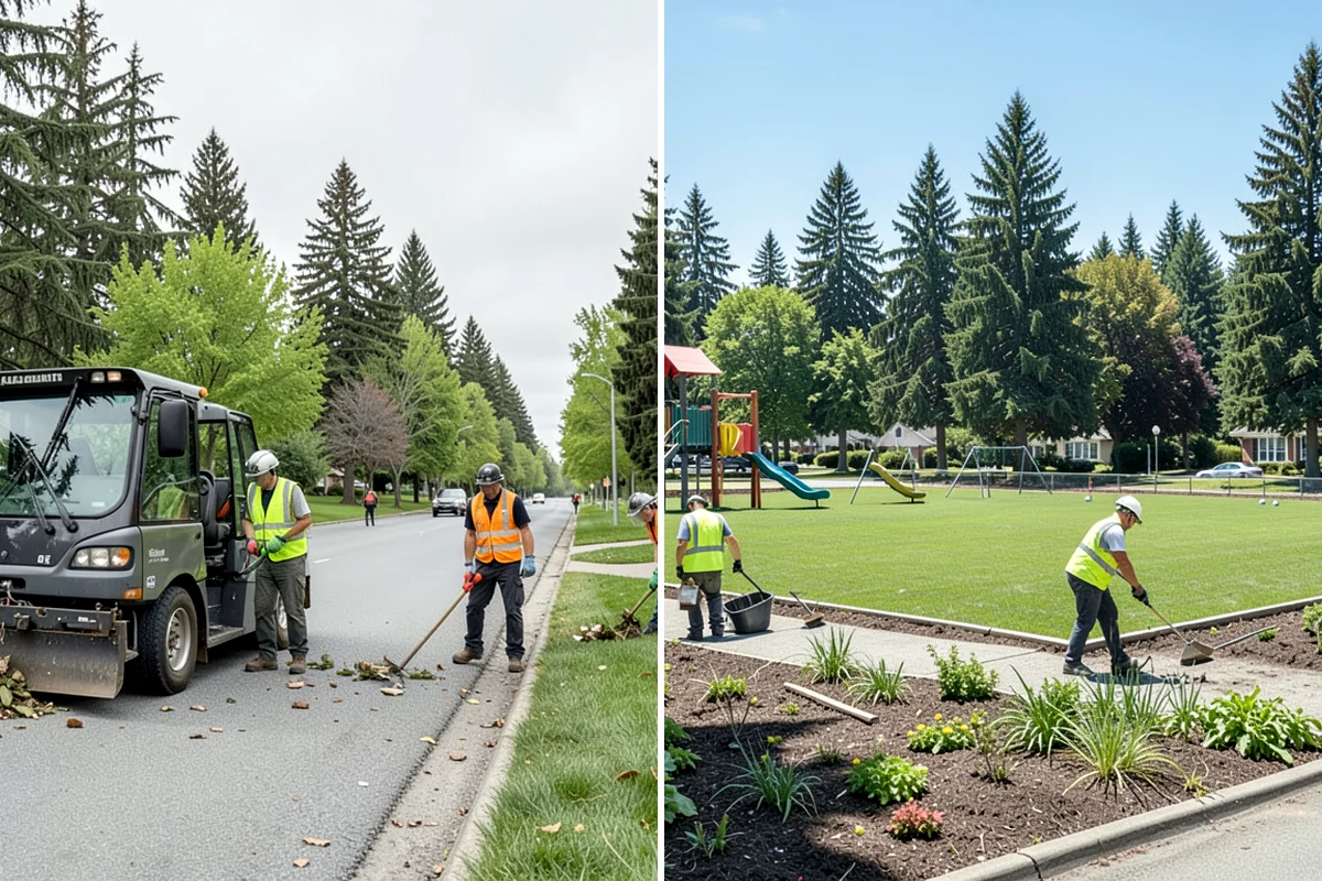 Knotweed Treatment in Maple Valley, King County, WA - Map and measure the knotweed stand and confirm water-buffer requirements