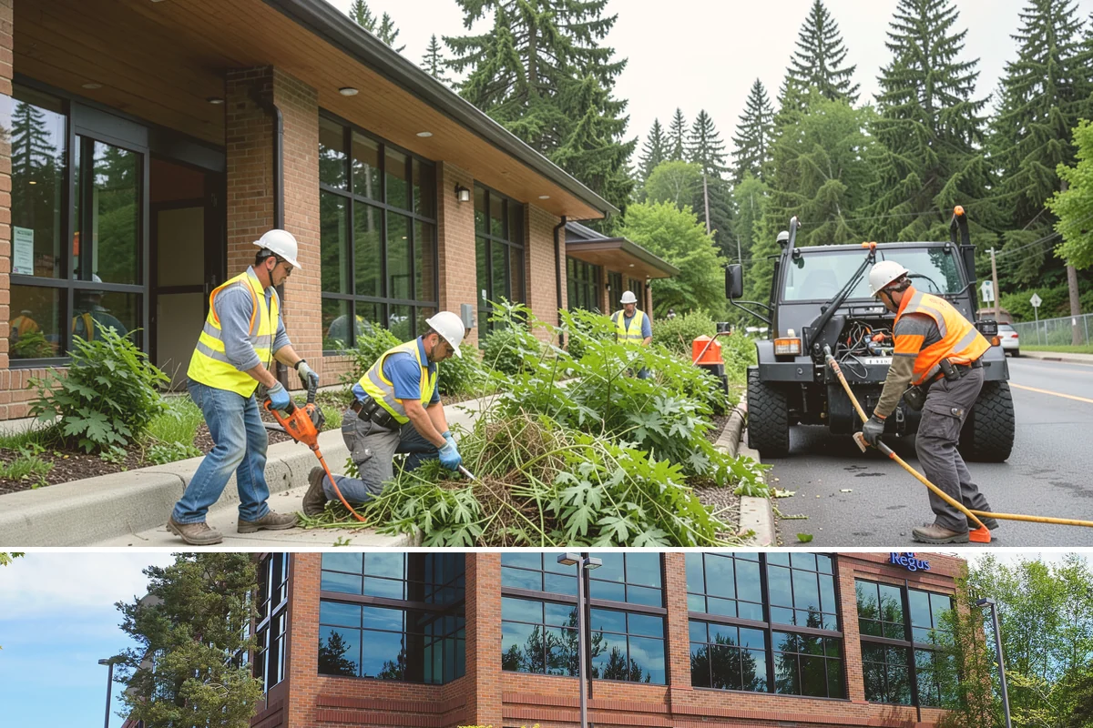 Knotweed Treatment in Mountlake Terrace, Snohomish County, WA - Knotweed responds best to treatment in late summer and early fall as it draws resources down into the rhizomes ahead of dormancy.