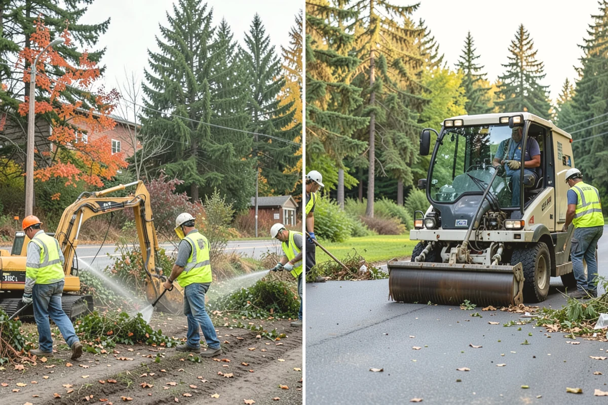 Knotweed Treatment in Mukilteo, Snohomish County, WA - Map and measure the knotweed stand and confirm water-buffer requirements