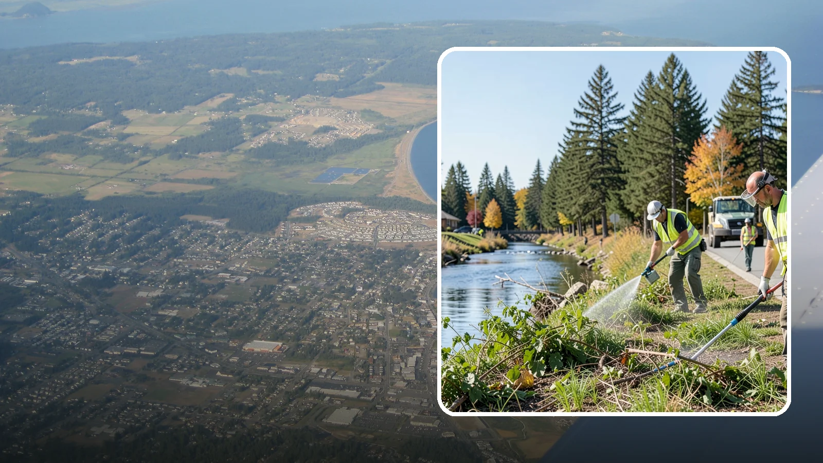 Knotweed Treatment in Oak Harbor, Island County, WA - Multi-year stem-injection and foliar program to suppress invasive knotweed along waterways and public land.