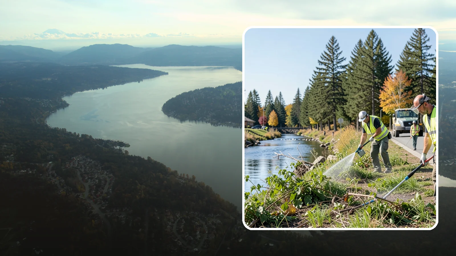 Knotweed Treatment in Sammamish, King County, WA - Multi-year stem-injection and foliar program to suppress invasive knotweed along waterways and public land.