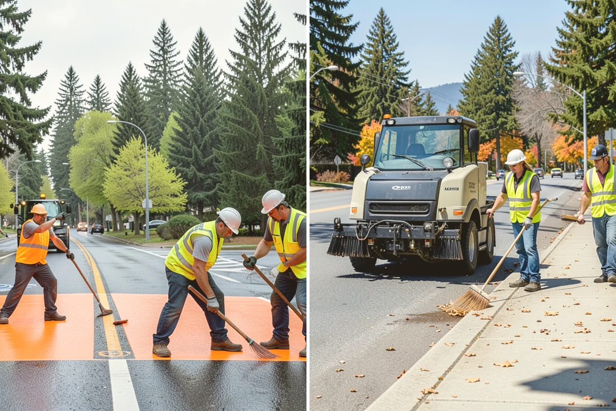 Knotweed Treatment in Sammamish, King County, WA - Map and measure the knotweed stand and confirm water-buffer requirements