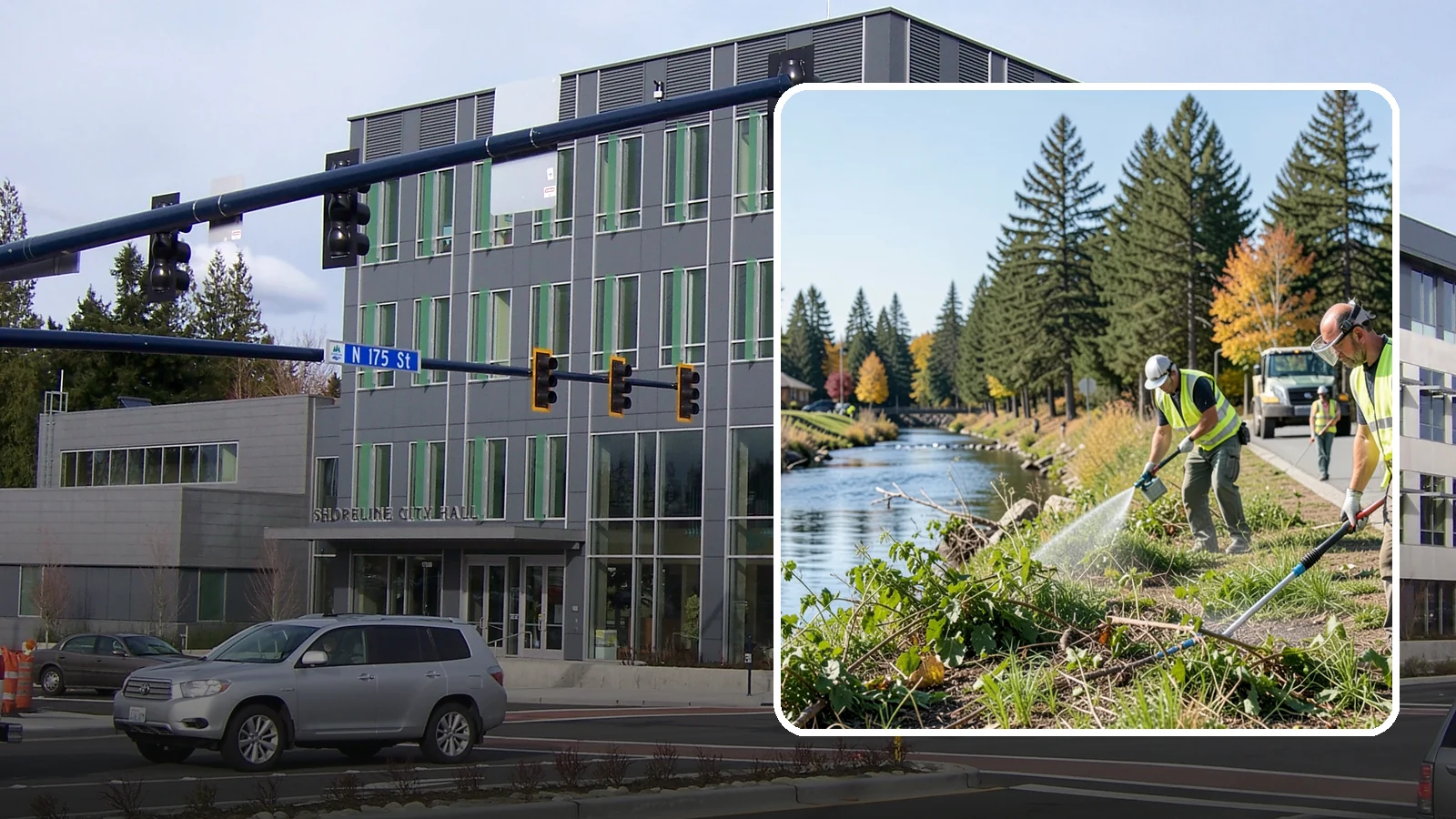 Knotweed Treatment in Shoreline, King County, WA - Multi-year stem-injection and foliar program to suppress invasive knotweed along waterways and public land.