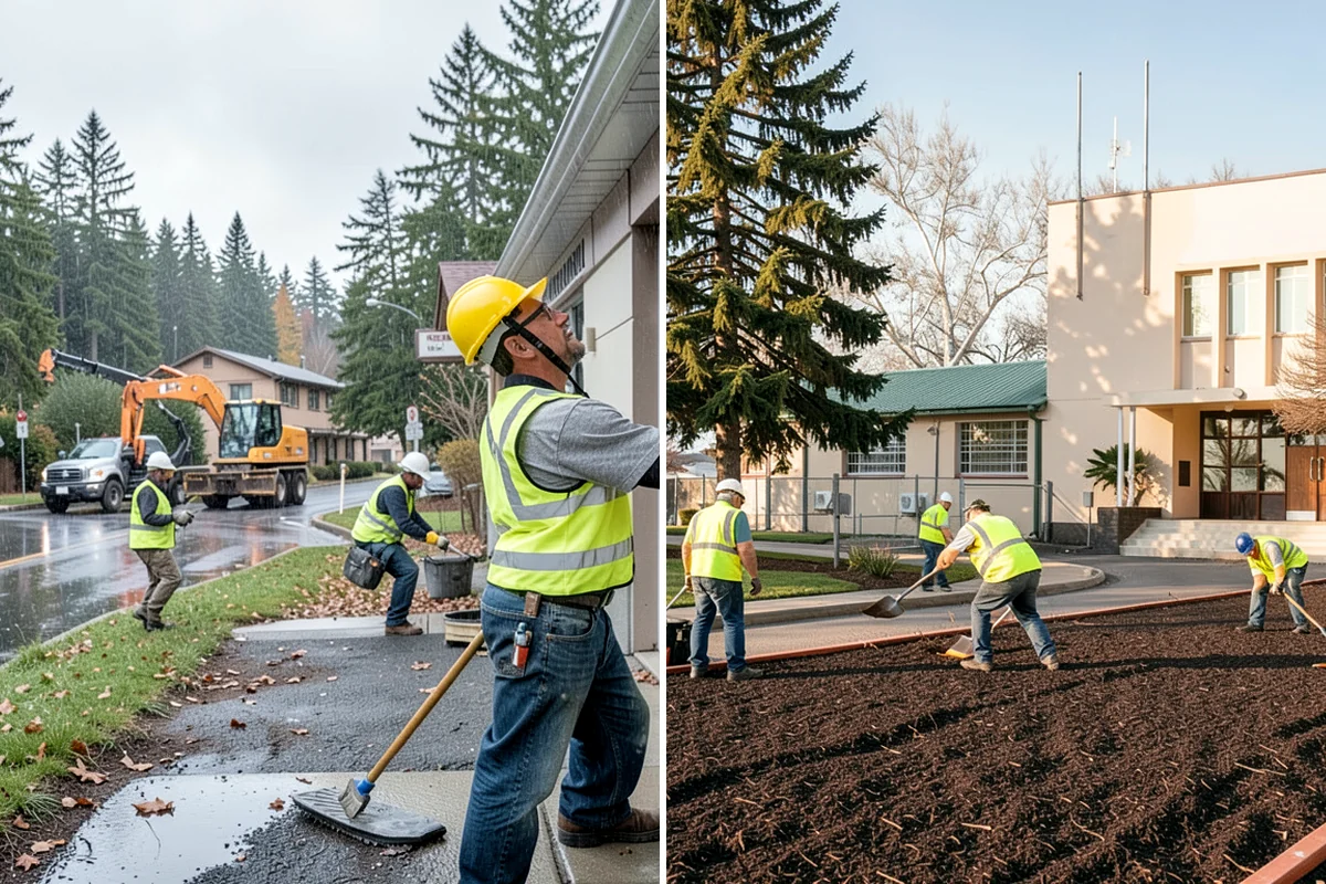 Knotweed Treatment in Shoreline, King County, WA - Map and measure the knotweed stand and confirm water-buffer requirements
