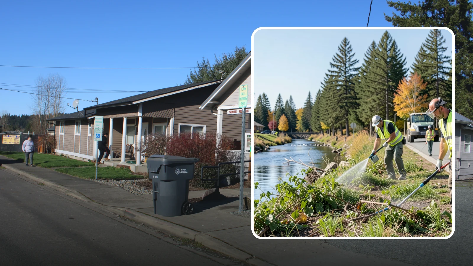 Knotweed Treatment in South Prairie, Pierce County, WA - Multi-year stem-injection and foliar program to suppress invasive knotweed along waterways and public land.