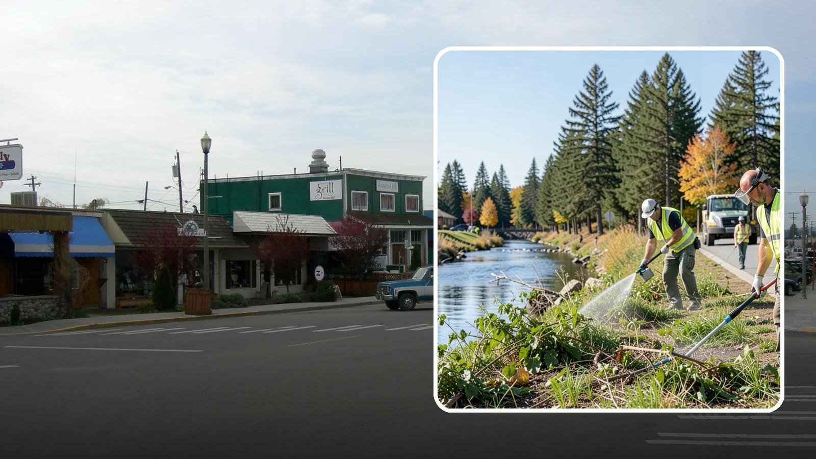 Knotweed Treatment in Stanwood, Snohomish County, WA - Multi-year stem-injection and foliar program to suppress invasive knotweed along waterways and public land.