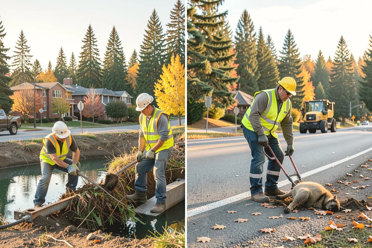 Knotweed Treatment in Steilacoom, Pierce County, WA - Map and measure the knotweed stand and confirm water-buffer requirements