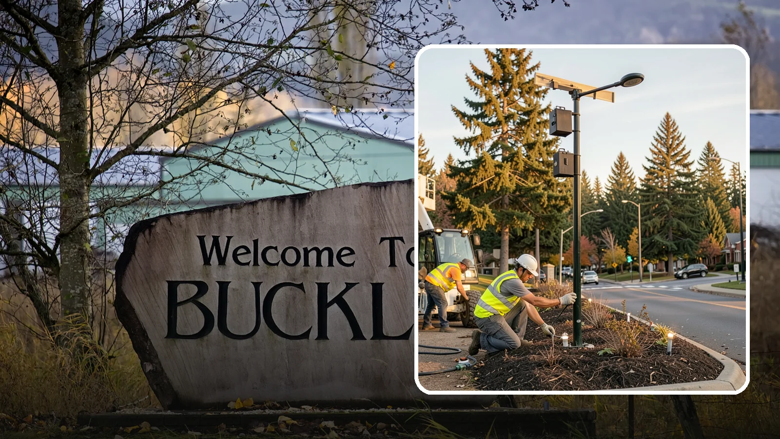 Landscape Lighting Maintenance in Buckley, Pierce County, WA - Ongoing upkeep of low-voltage landscape lighting across municipal grounds, entries, and civic spaces.