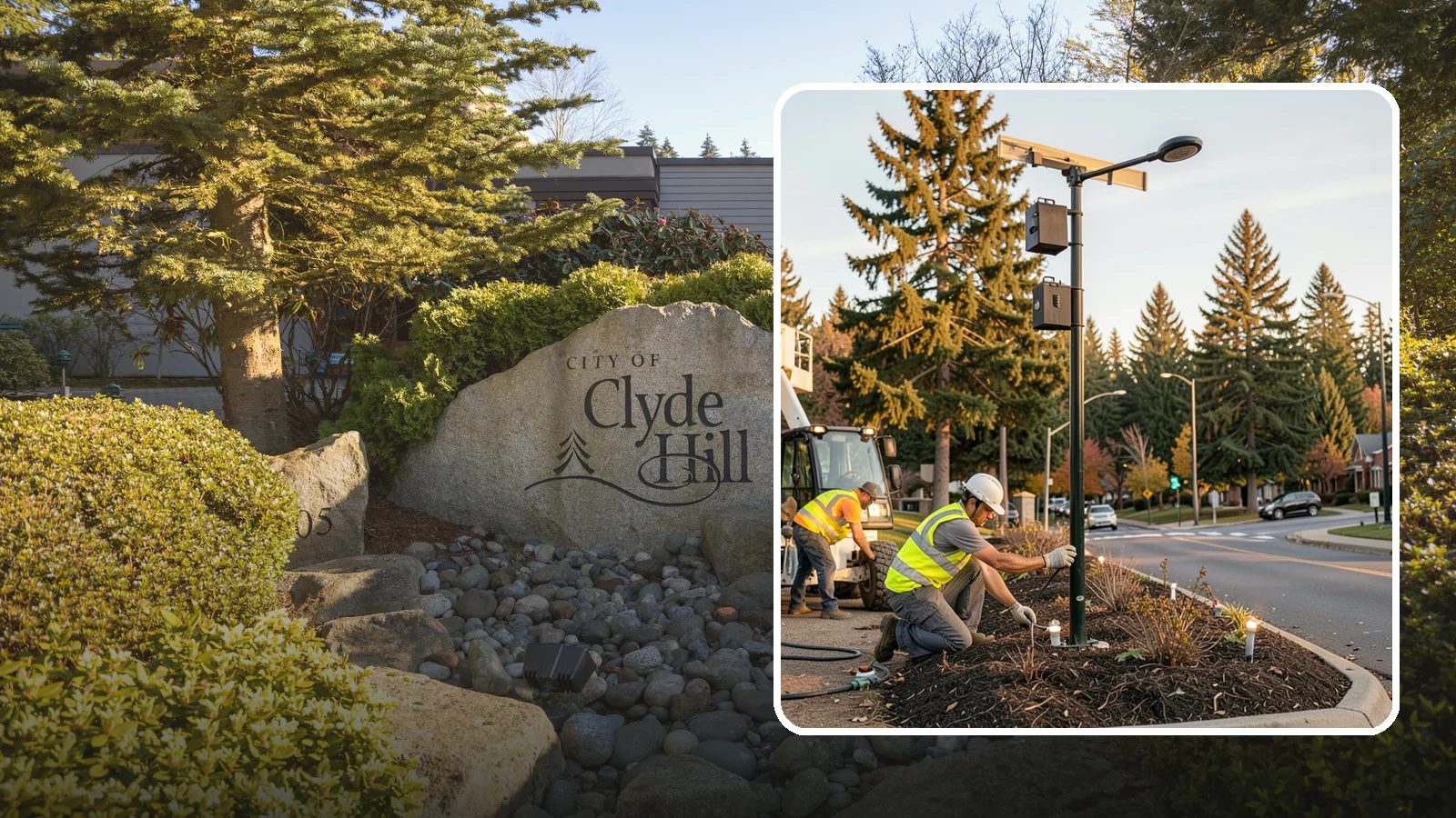 Landscape Lighting Maintenance in Clyde Hill, King County, WA - Ongoing upkeep of low-voltage landscape lighting across municipal grounds, entries, and civic spaces.