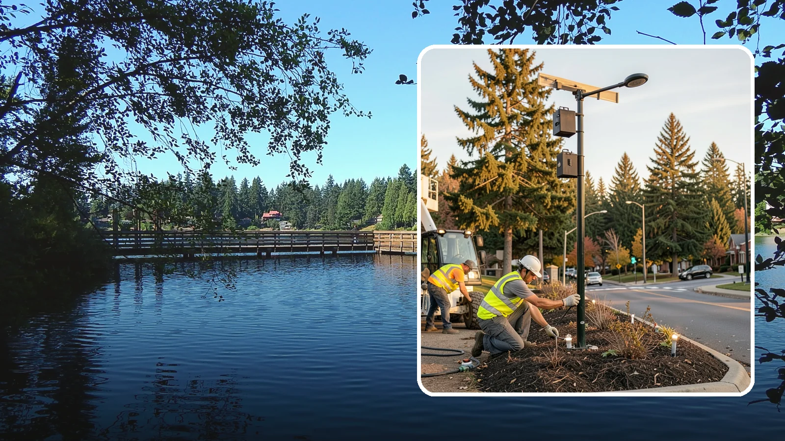 Landscape Lighting Maintenance in Federal Way, King County, WA - Ongoing upkeep of low-voltage landscape lighting across municipal grounds, entries, and civic spaces.