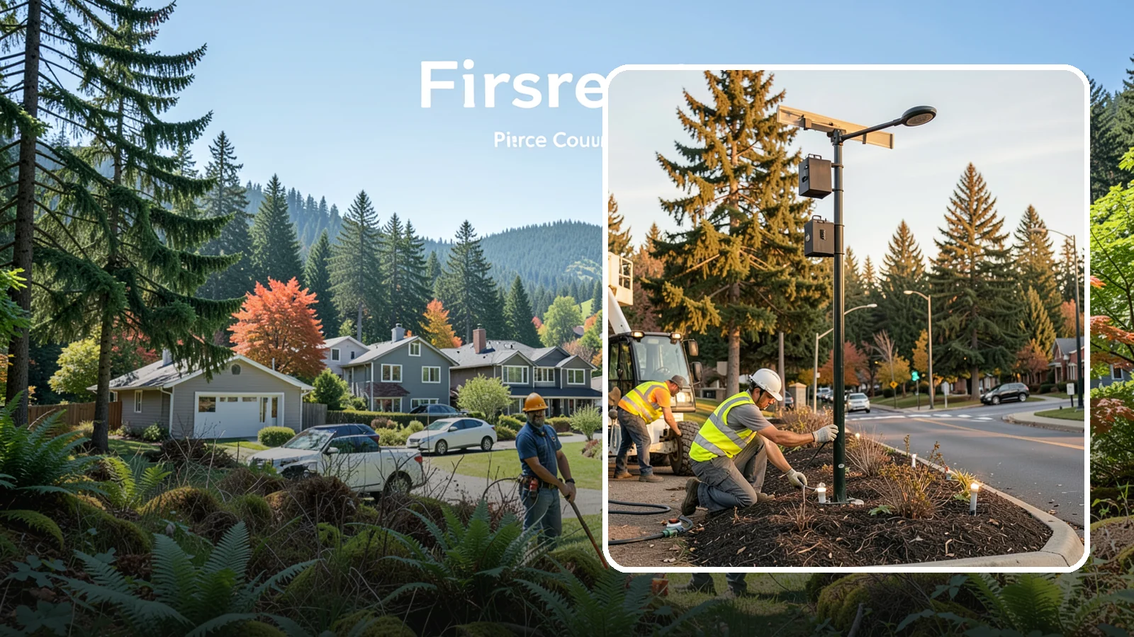 Landscape Lighting Maintenance in Fircrest, Pierce County, WA - Ongoing upkeep of low-voltage landscape lighting across municipal grounds, entries, and civic spaces.