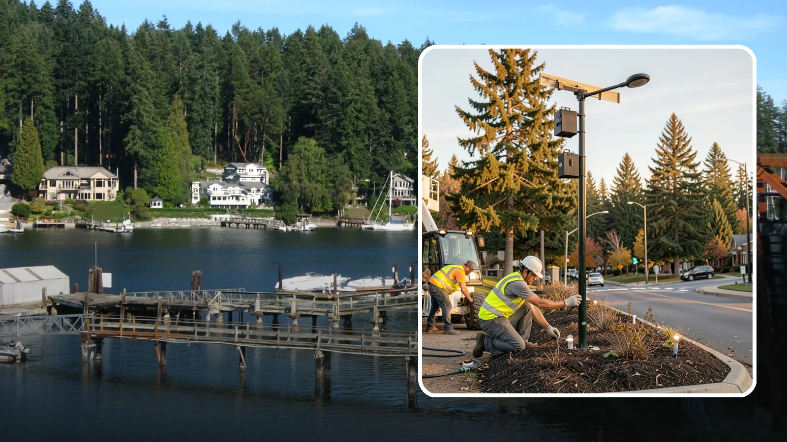 Landscape Lighting Maintenance in Gig Harbor, Pierce County, WA - Ongoing upkeep of low-voltage landscape lighting across municipal grounds, entries, and civic spaces.
