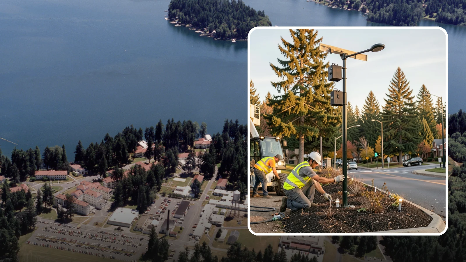 Landscape Lighting Maintenance in Lakewood, Pierce County, WA - Ongoing upkeep of low-voltage landscape lighting across municipal grounds, entries, and civic spaces.