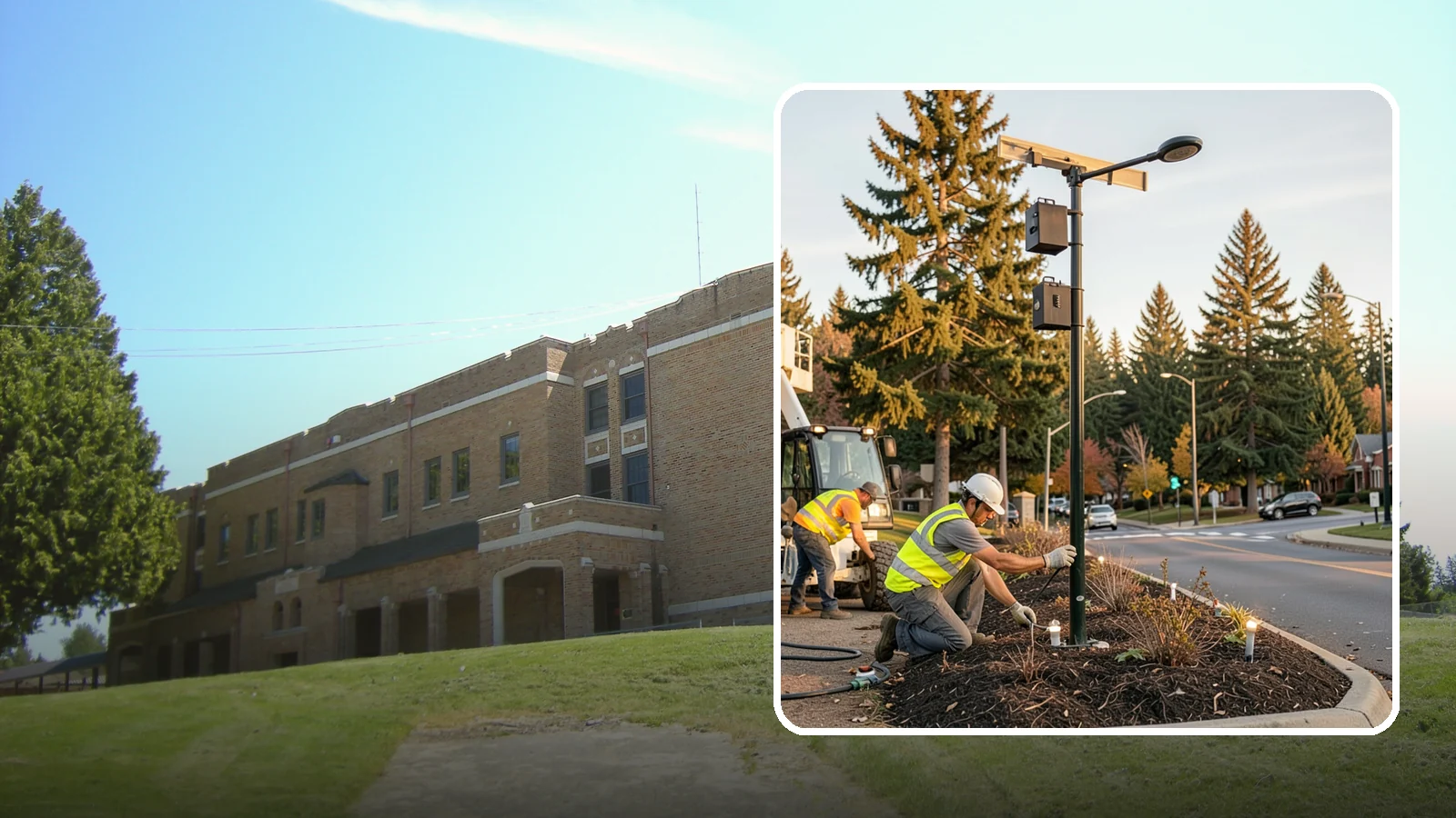 Landscape Lighting Maintenance in Maple Valley, King County, WA - Ongoing upkeep of low-voltage landscape lighting across municipal grounds, entries, and civic spaces.