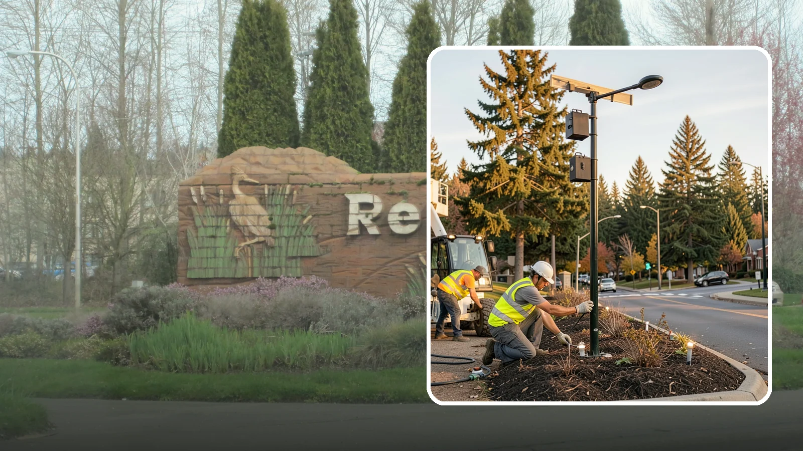 Landscape Lighting Maintenance in Renton, King County, WA - Ongoing upkeep of low-voltage landscape lighting across municipal grounds, entries, and civic spaces.