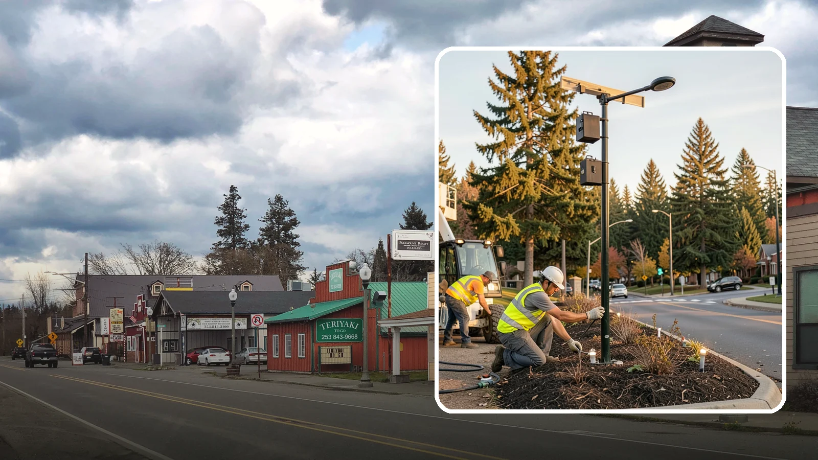 Landscape Lighting Maintenance in Roy, Pierce County, WA - Ongoing upkeep of low-voltage landscape lighting across municipal grounds, entries, and civic spaces.