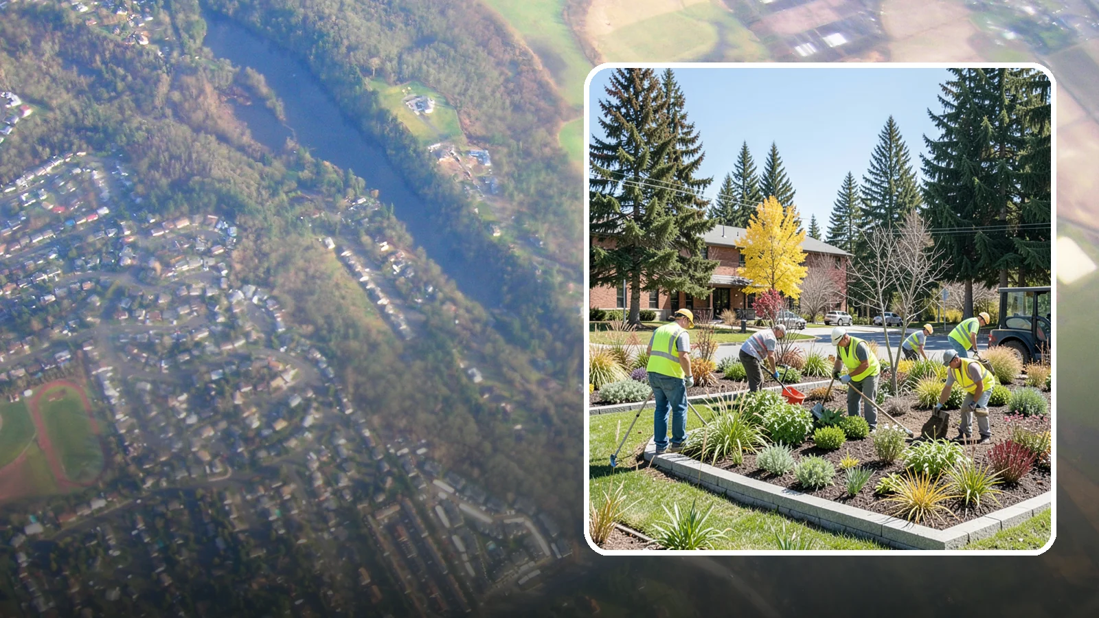 Landscape Renovations in Algona, King County, WA - Renovation of tired or failing public landscapes into durable, low-maintenance, and attractive grounds.