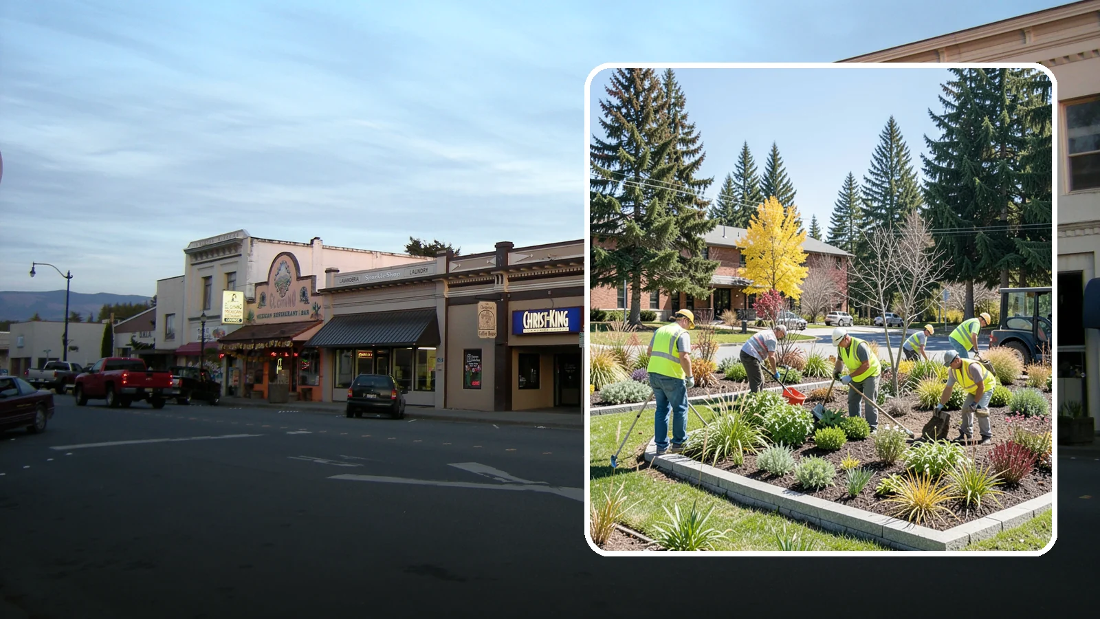Landscape Renovations in Burlington, Skagit County, WA - Renovation of tired or failing public landscapes into durable, low-maintenance, and attractive grounds.