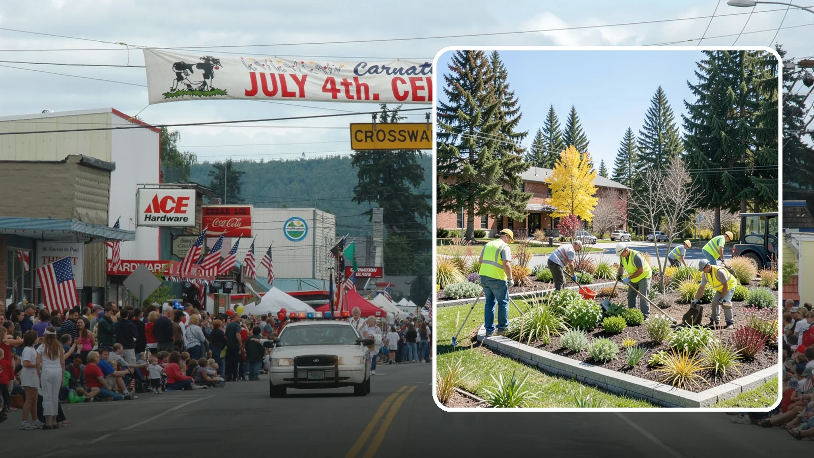 Landscape Renovations in Carnation, King County, WA - Renovation of tired or failing public landscapes into durable, low-maintenance, and attractive grounds.