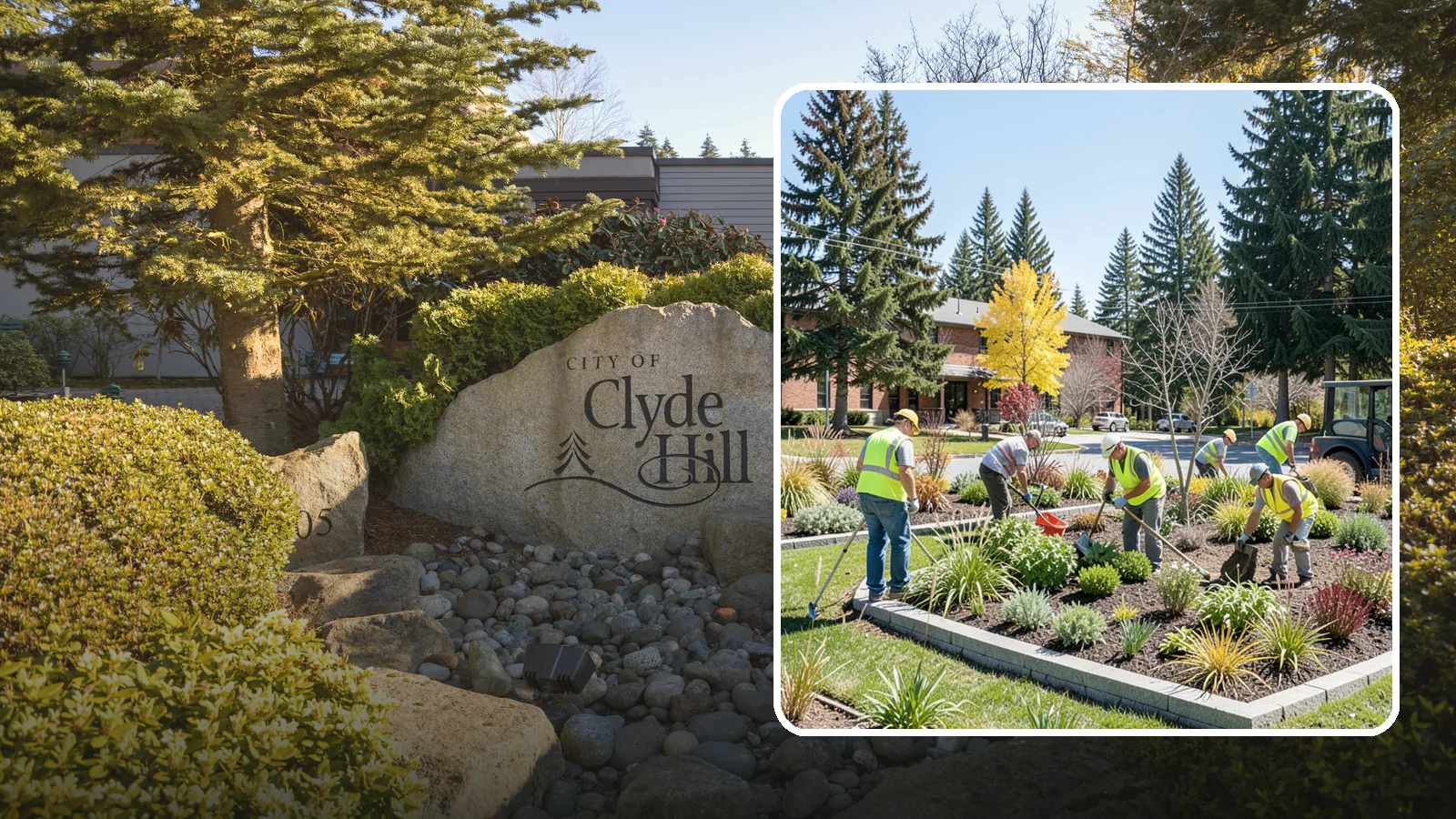 Landscape Renovations in Clyde Hill, King County, WA - Renovation of tired or failing public landscapes into durable, low-maintenance, and attractive grounds.