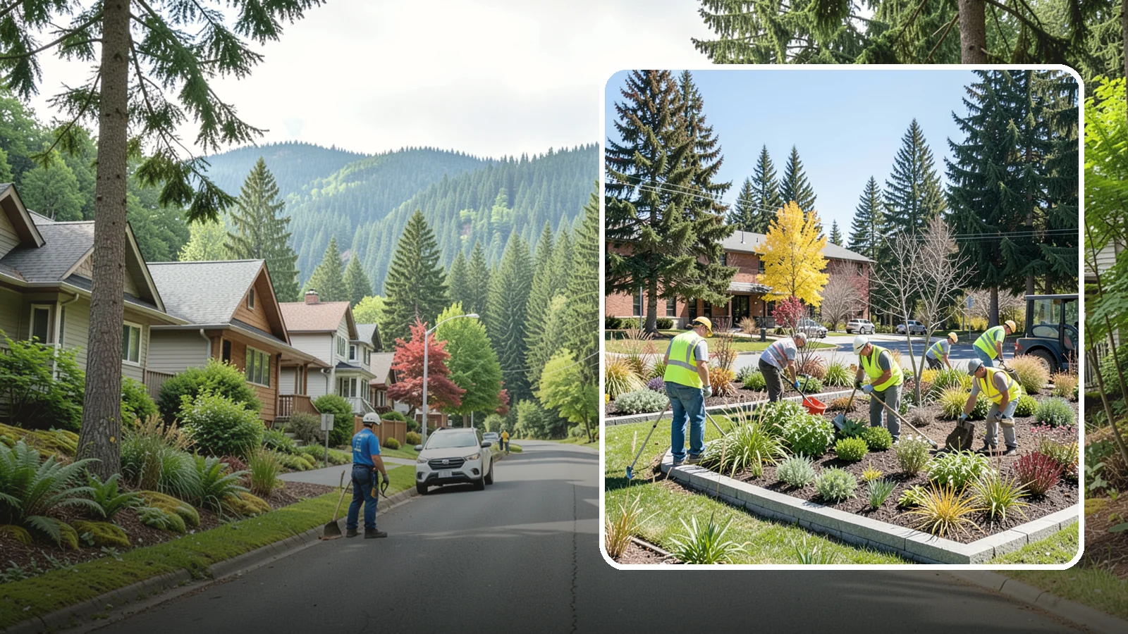 Landscape Renovations in Darrington, Snohomish County, WA - Renovation of tired or failing public landscapes into durable, low-maintenance, and attractive grounds.