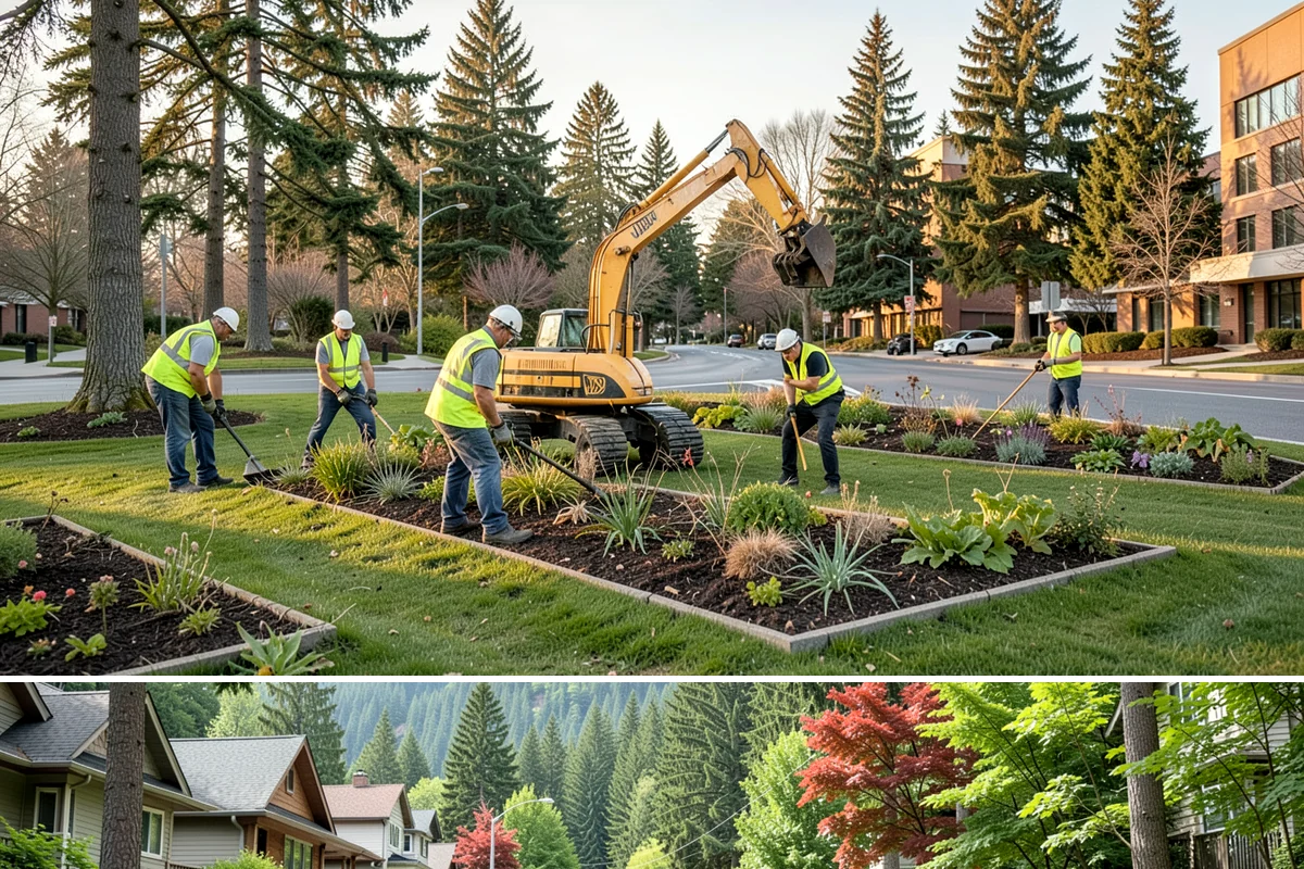 Landscape Renovations in Darrington, Snohomish County, WA - Renovation planting is best scheduled for fall or spring when Northwest rains help new plants establish, with hardscape and prep...