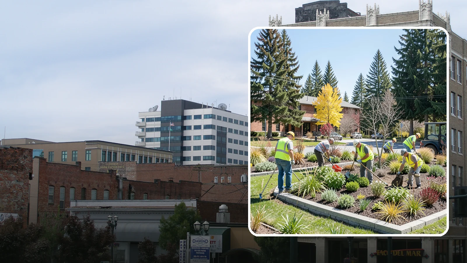 Landscape Renovations in Everett, Snohomish County, WA - Renovation of tired or failing public landscapes into durable, low-maintenance, and attractive grounds.