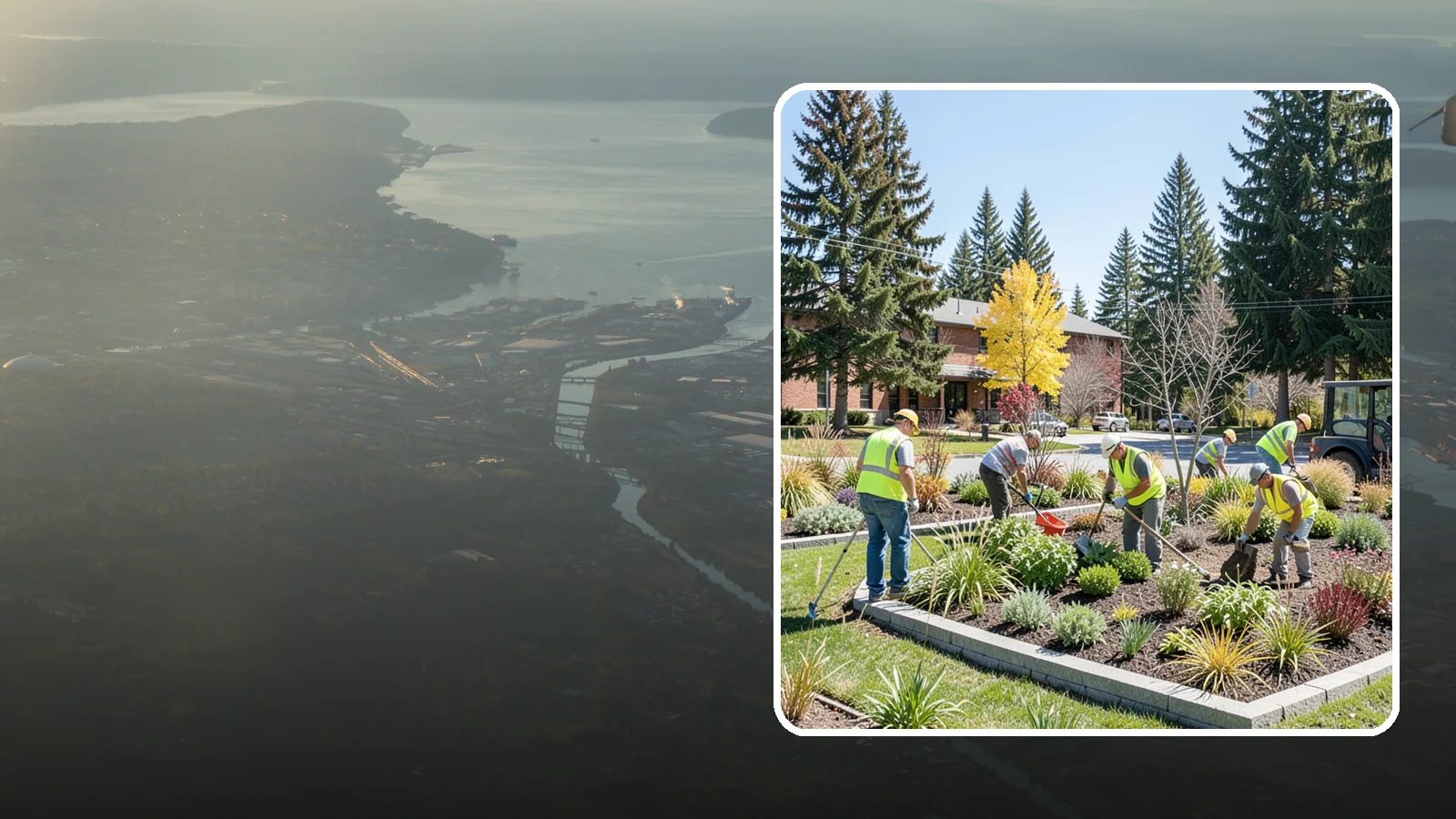 Landscape Renovations in Fife, Pierce County, WA - Renovation of tired or failing public landscapes into durable, low-maintenance, and attractive grounds.