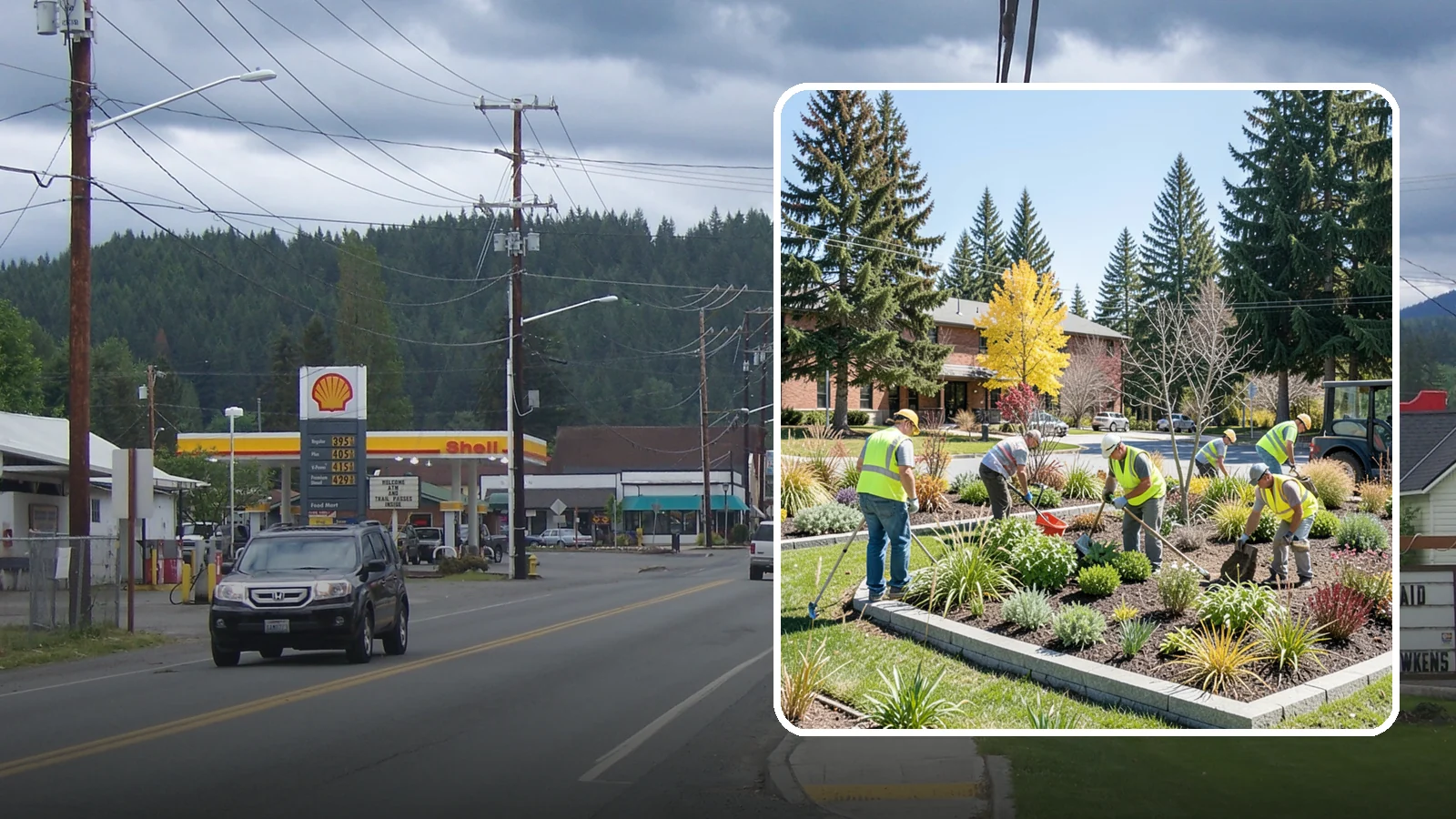 Landscape Renovations in Granite Falls, Snohomish County, WA - Renovation of tired or failing public landscapes into durable, low-maintenance, and attractive grounds.