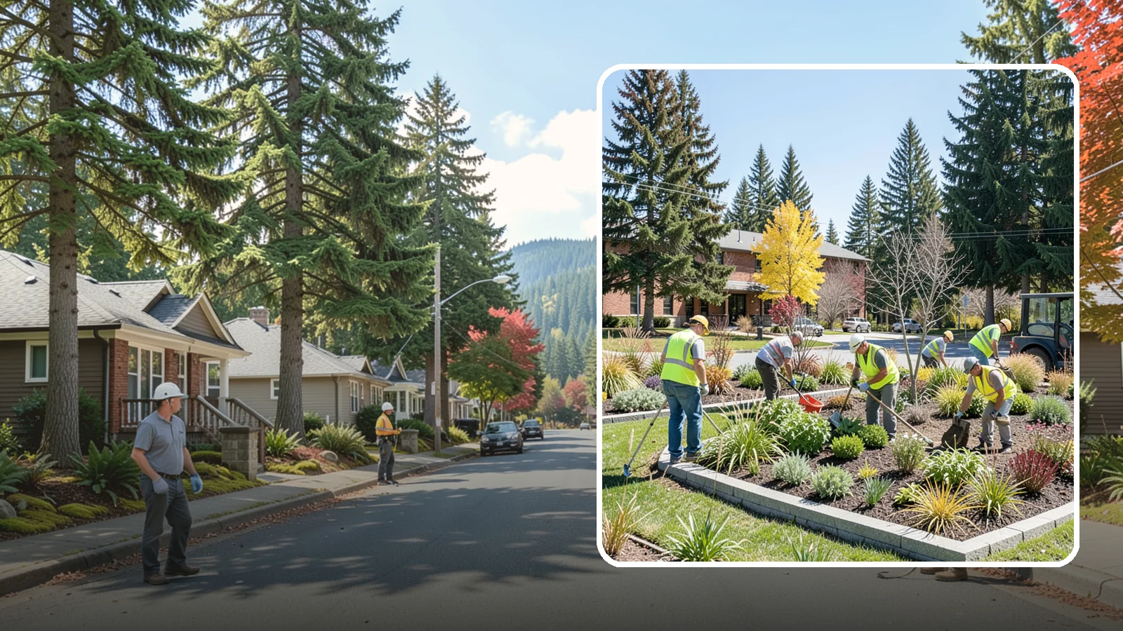 Landscape Renovations in Hunts Point, King County, WA - Renovation of tired or failing public landscapes into durable, low-maintenance, and attractive grounds.