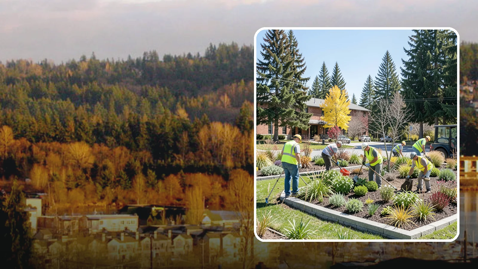 Landscape Renovations in Kenmore, King County, WA - Renovation of tired or failing public landscapes into durable, low-maintenance, and attractive grounds.