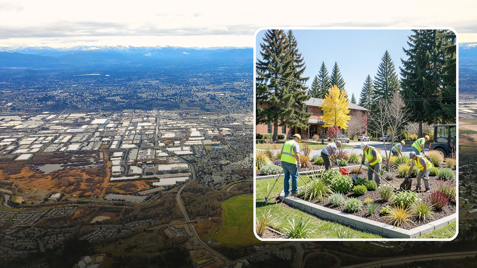 Landscape Renovations in Kent, King County, WA - Renovation of tired or failing public landscapes into durable, low-maintenance, and attractive grounds.