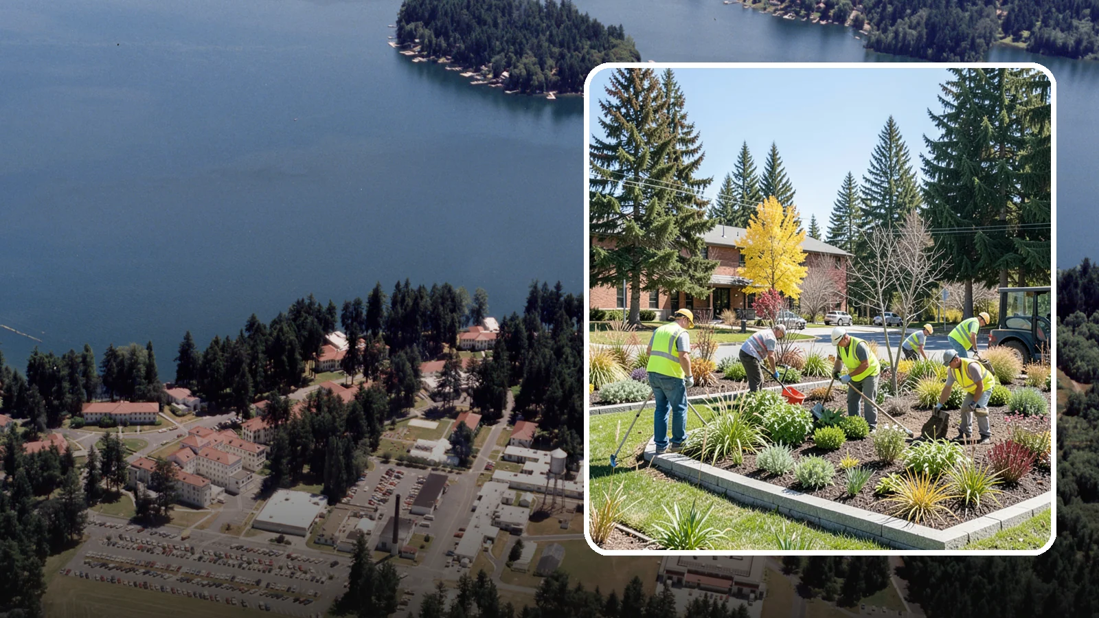 Landscape Renovations in Lakewood, Pierce County, WA - Renovation of tired or failing public landscapes into durable, low-maintenance, and attractive grounds.