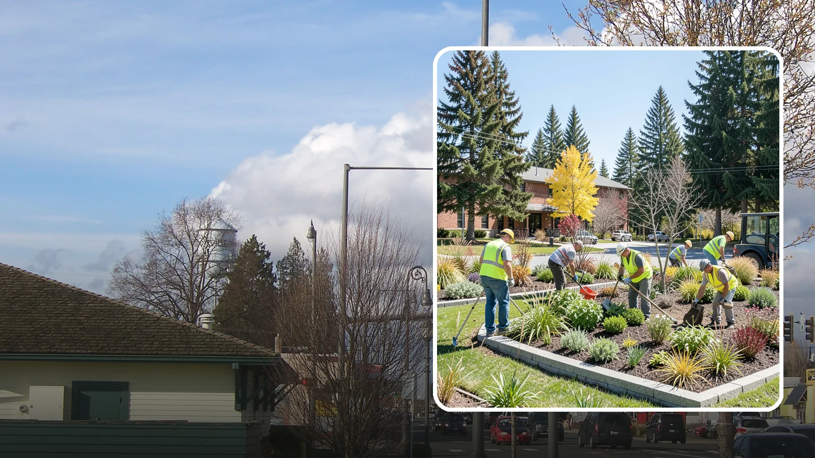 Landscape Renovations in Marysville, Snohomish County, WA - Renovation of tired or failing public landscapes into durable, low-maintenance, and attractive grounds.